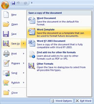Microsoft Word 2007 - Templates